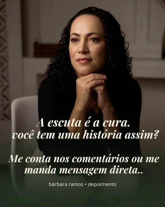 Peça “A escuta é a cura”, produzida para Bárbara Ramos